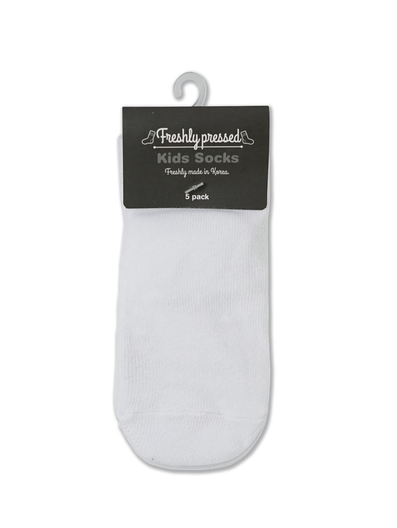 Baby/Kids White Socks - 5pk